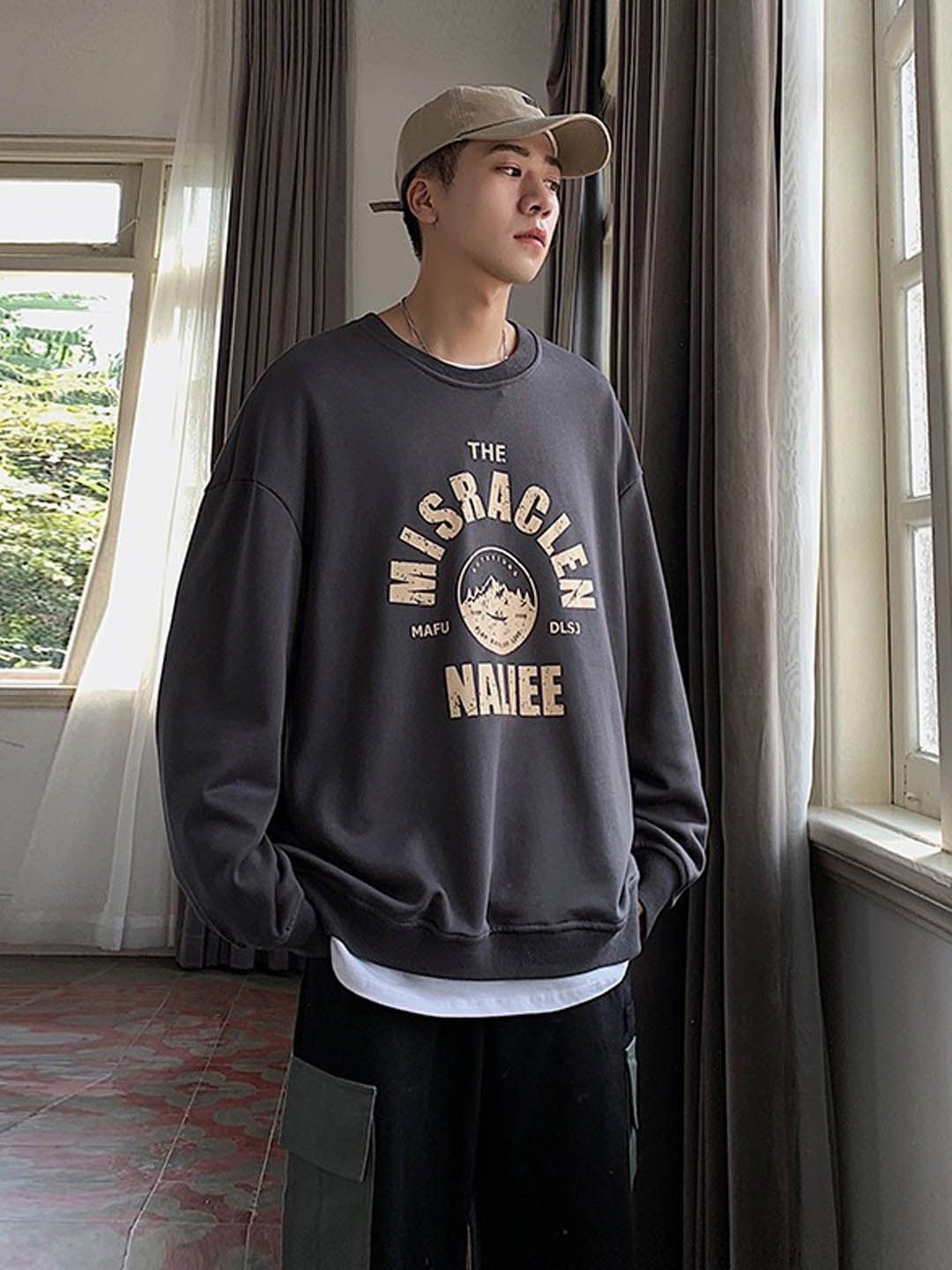

StyleCast Men Printed Sweatshirt, Grey