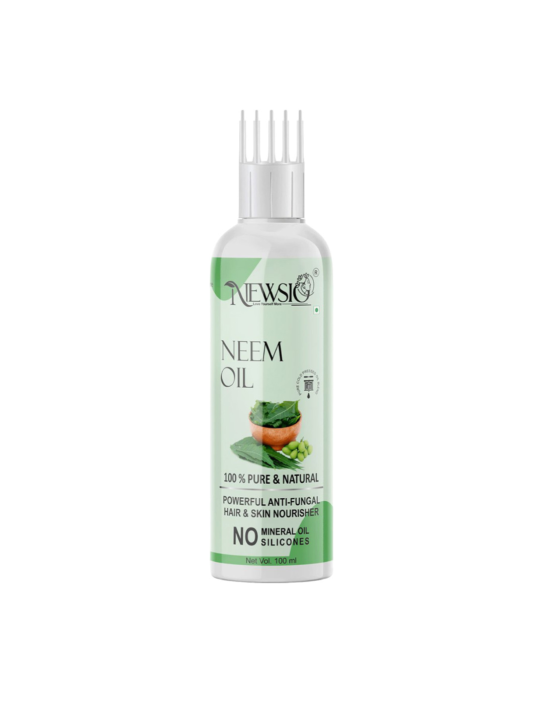 

Newsio 100% Pure & Natural Neem Oil - 100 ml, Green