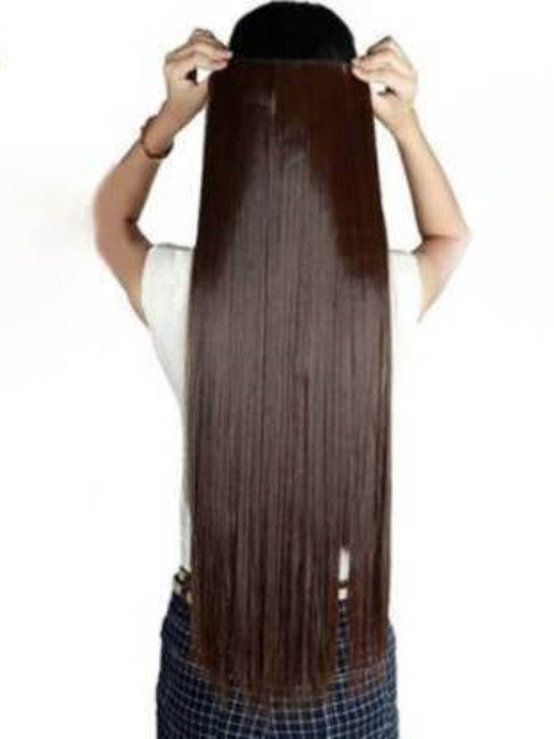 

SHENY Clip-In Ponytail Straight Hair Extension - Brown