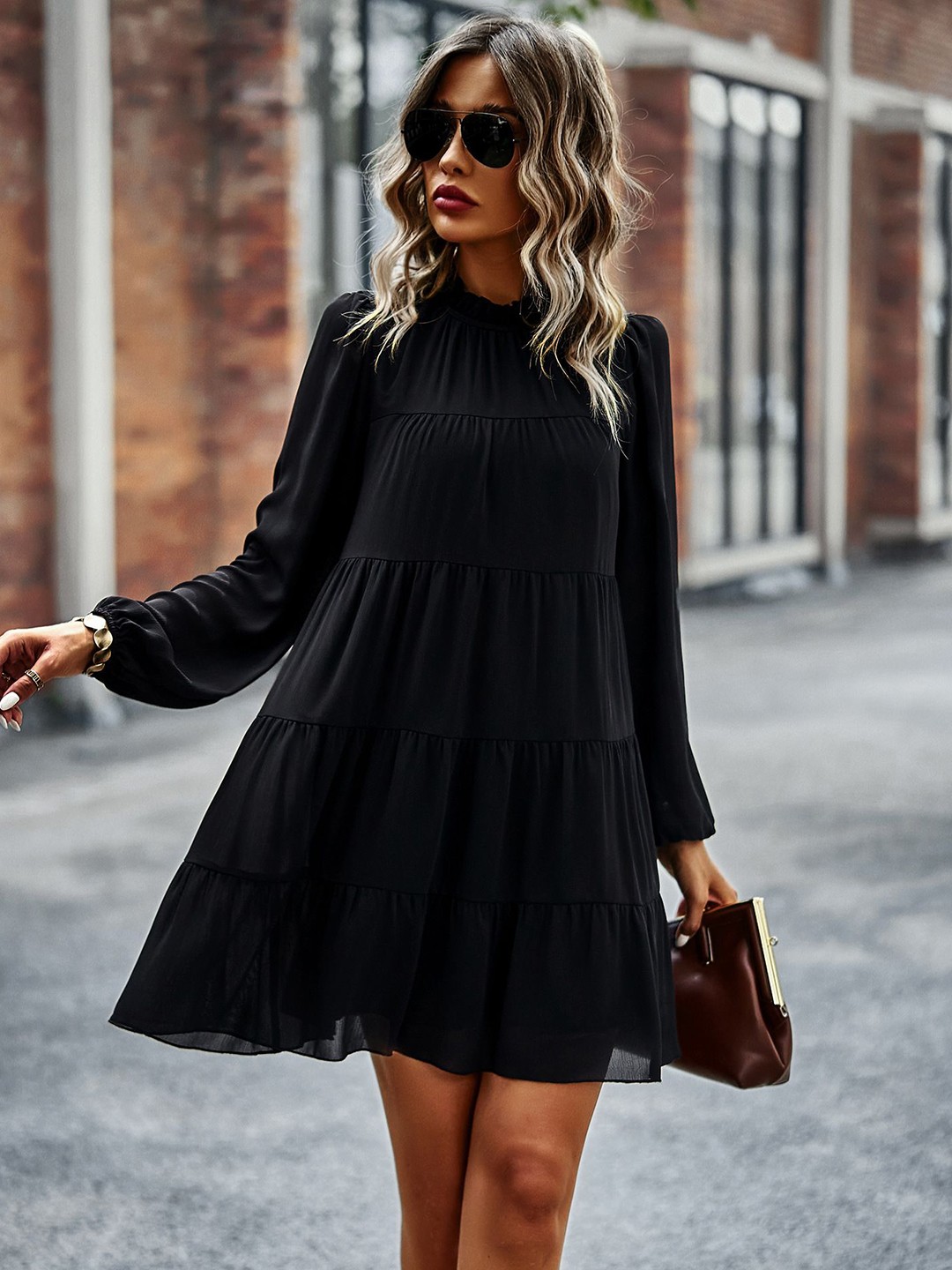 

StyleCast A -Line Mini Dress, Black