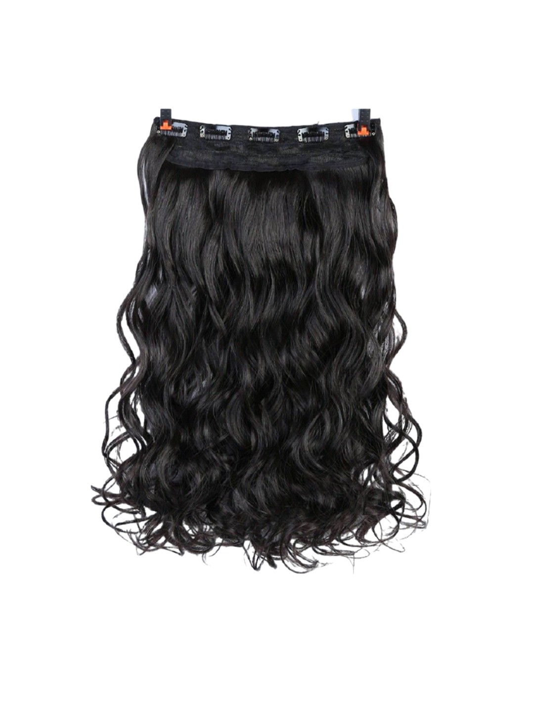 

ABRISH Clip In Wavy Locks Hair Extension - Black - 25 Inch
