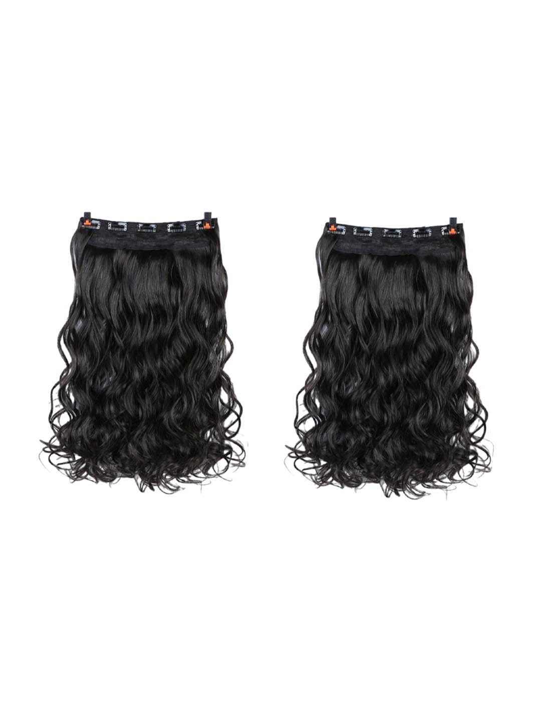 

ABRISH Clip In Curly Locks Hair Extension - Black - 24 Inch