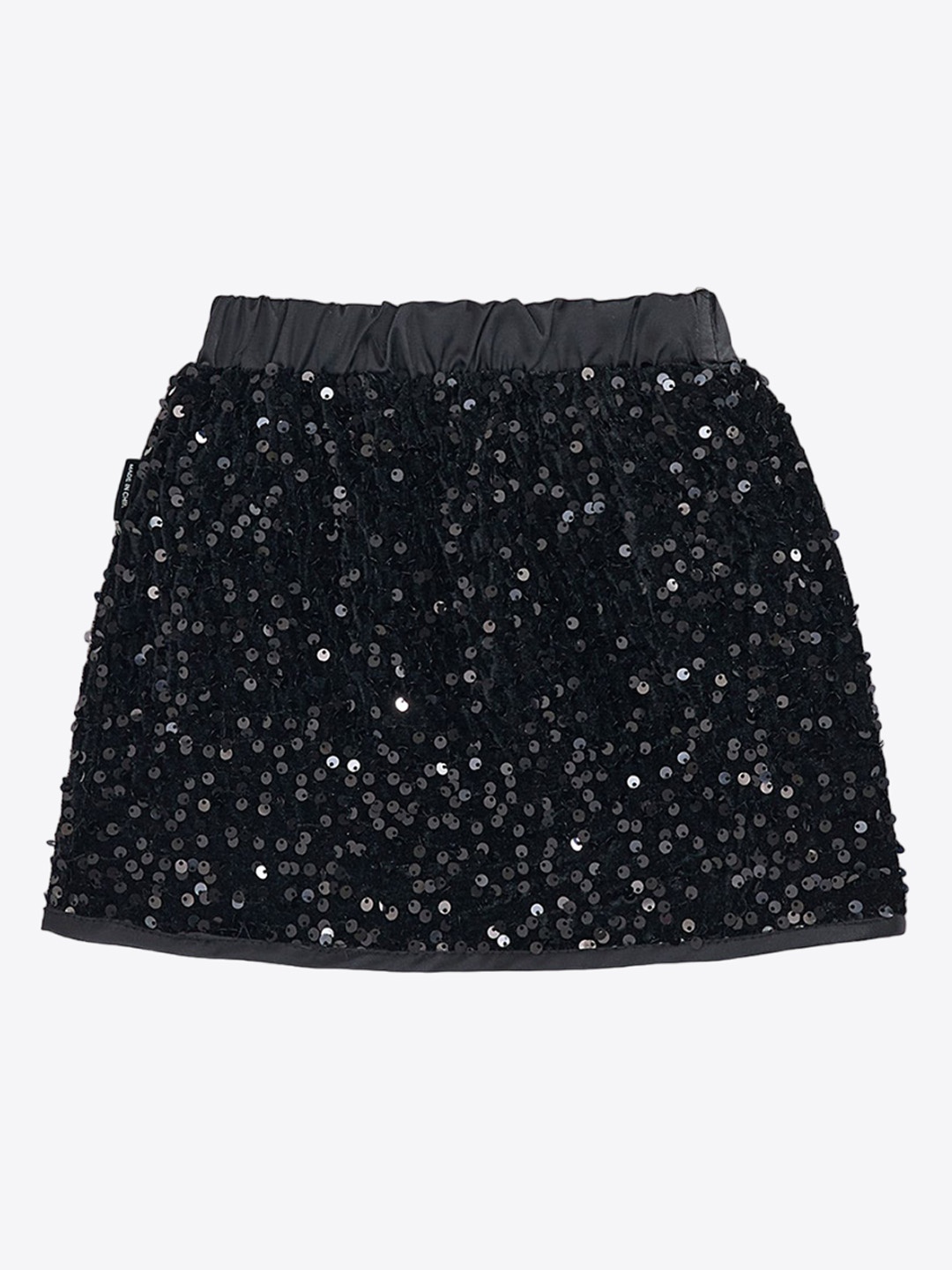 

LULU & SKY Girls Sequined A-Line Skirt, Black