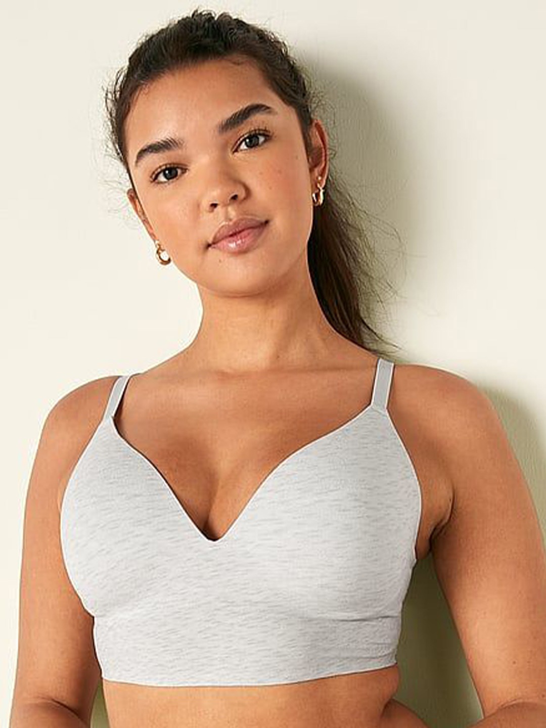 

Victoria's Secret Medium Coverage Heavily Padded Push-Up Bra, Grey