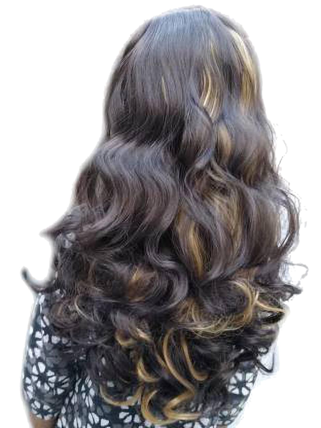 

HAVEREAM Clip-In Curly Hair Extension - Golden Highlight, Gold