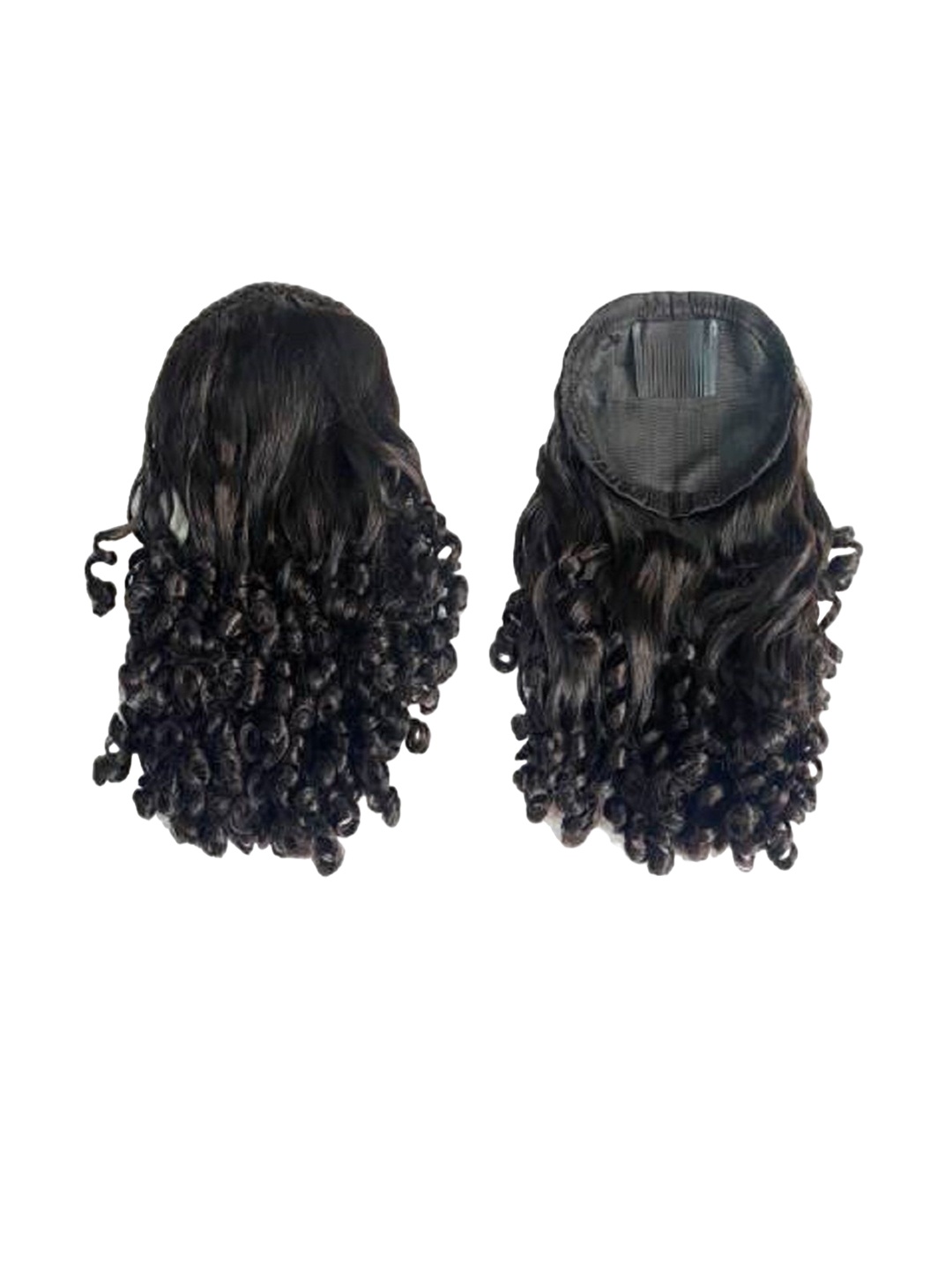 

ABRISH Clip-In Locks Curly Hair Extension 24Inch - Black