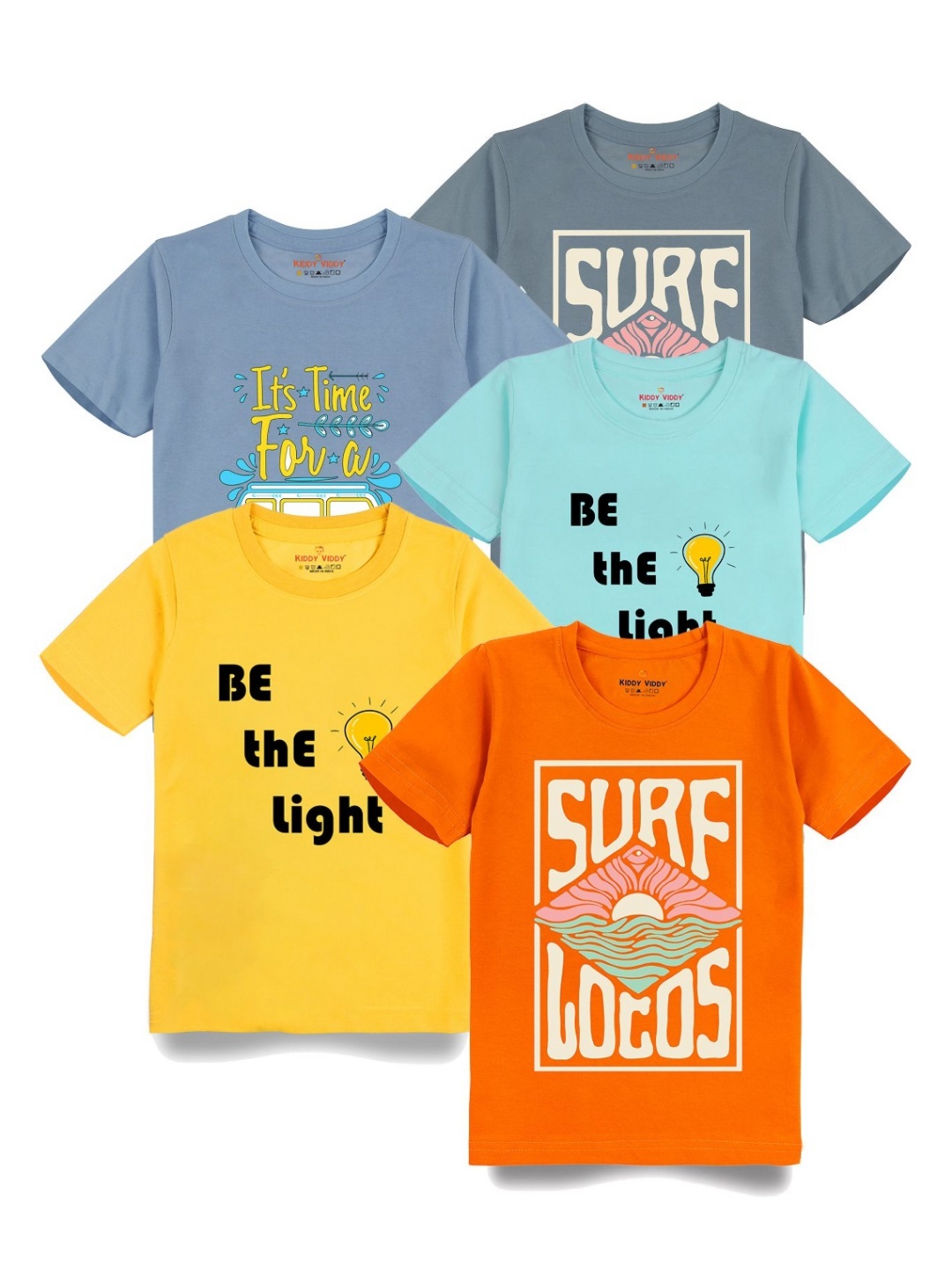 

AUSK Boys 5 Printed T-shirt, Yellow
