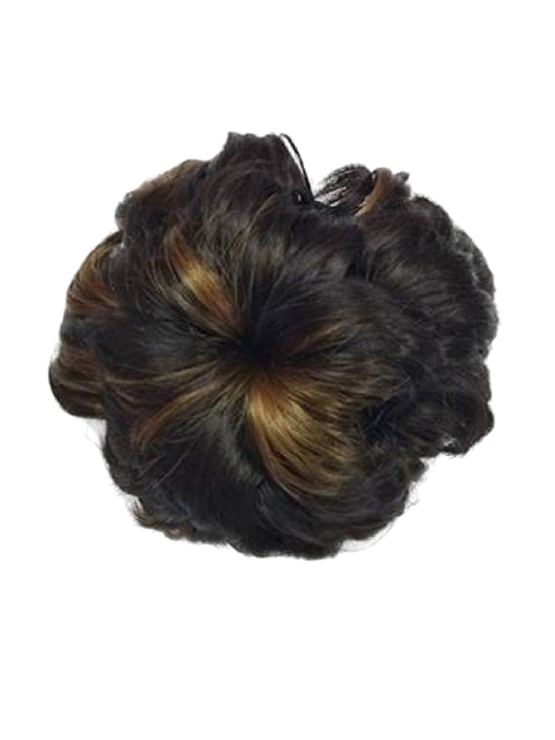 

HAVEREAM Clip-In Waterproof Curly Highlight Bun Hair Extension - Brown - 8 Inch