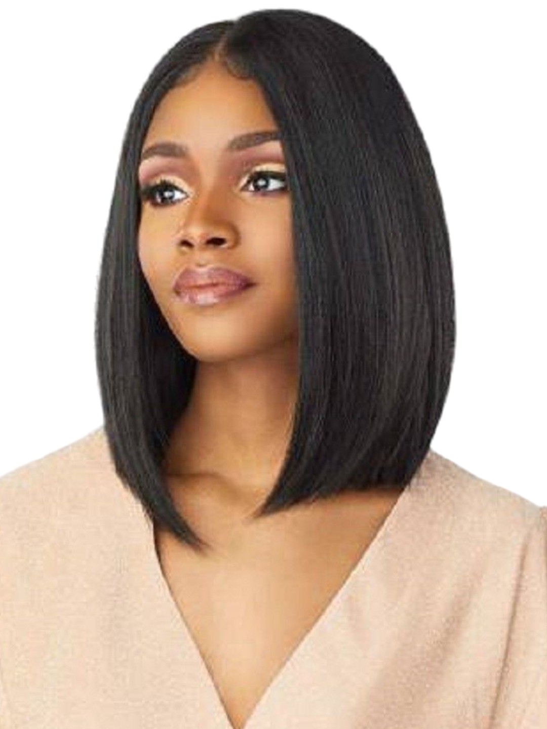

ABRISH Halo Straight Toupee Hair Extension - 14 Inch - Black