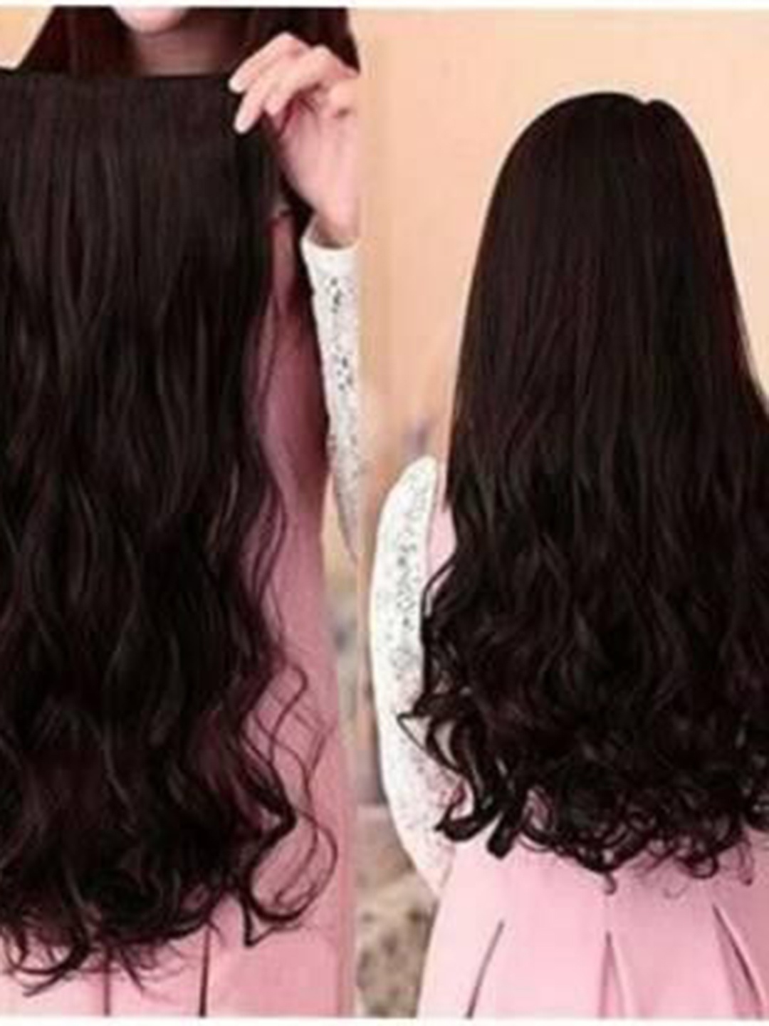 

HAVEREAM Clip-In Ponytail Curly Hair Extension - Brown