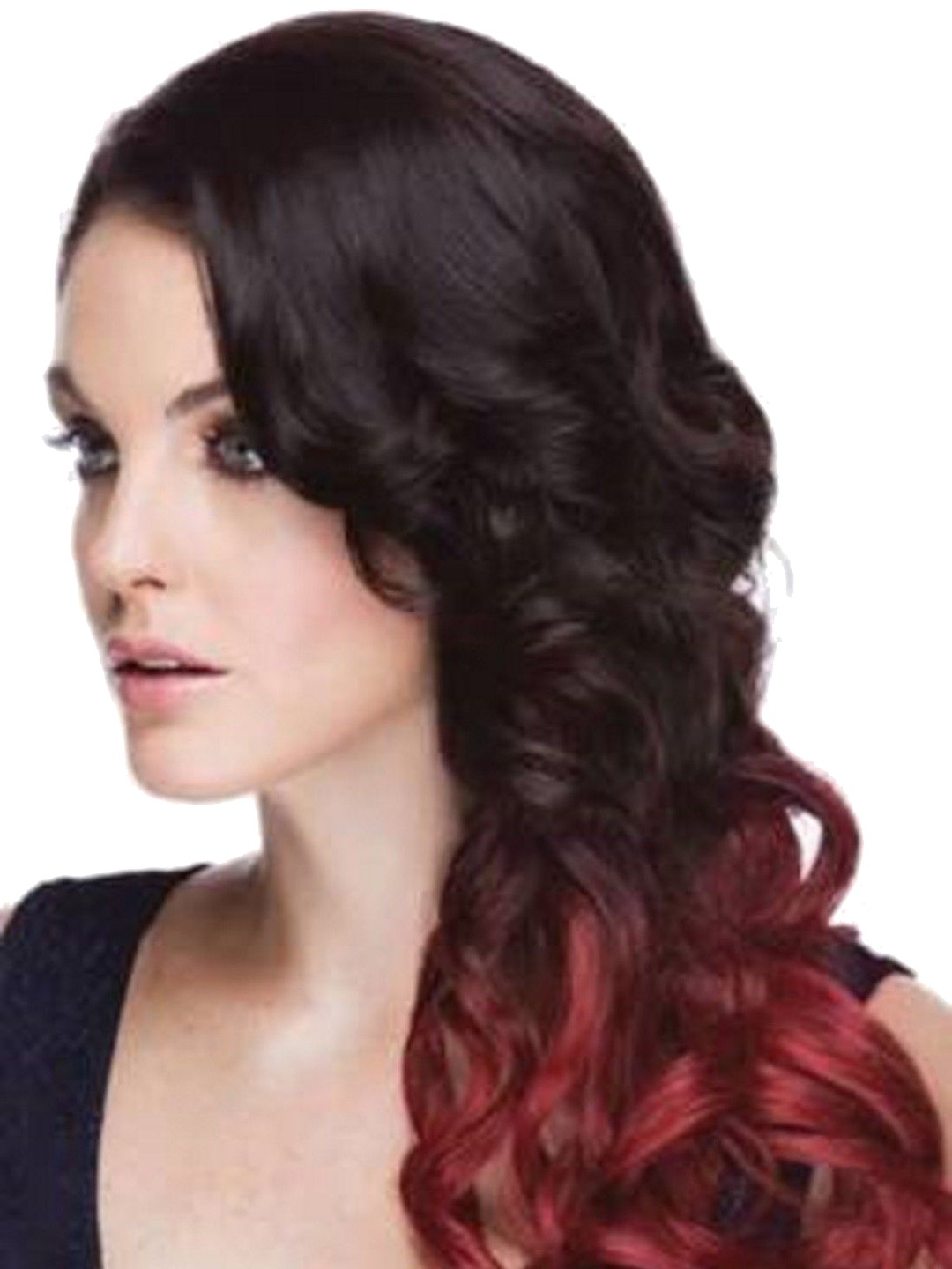

HAVEREAM Tape-In Waterproof Ombre Curly Locks Hair Extension - Black - 24 Inch