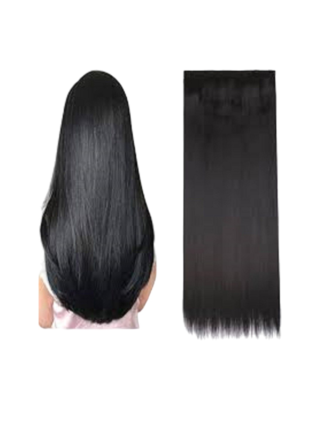 

HAVEREAM Clip-In Straight Locks Hair Extension - Black - 24 Inch