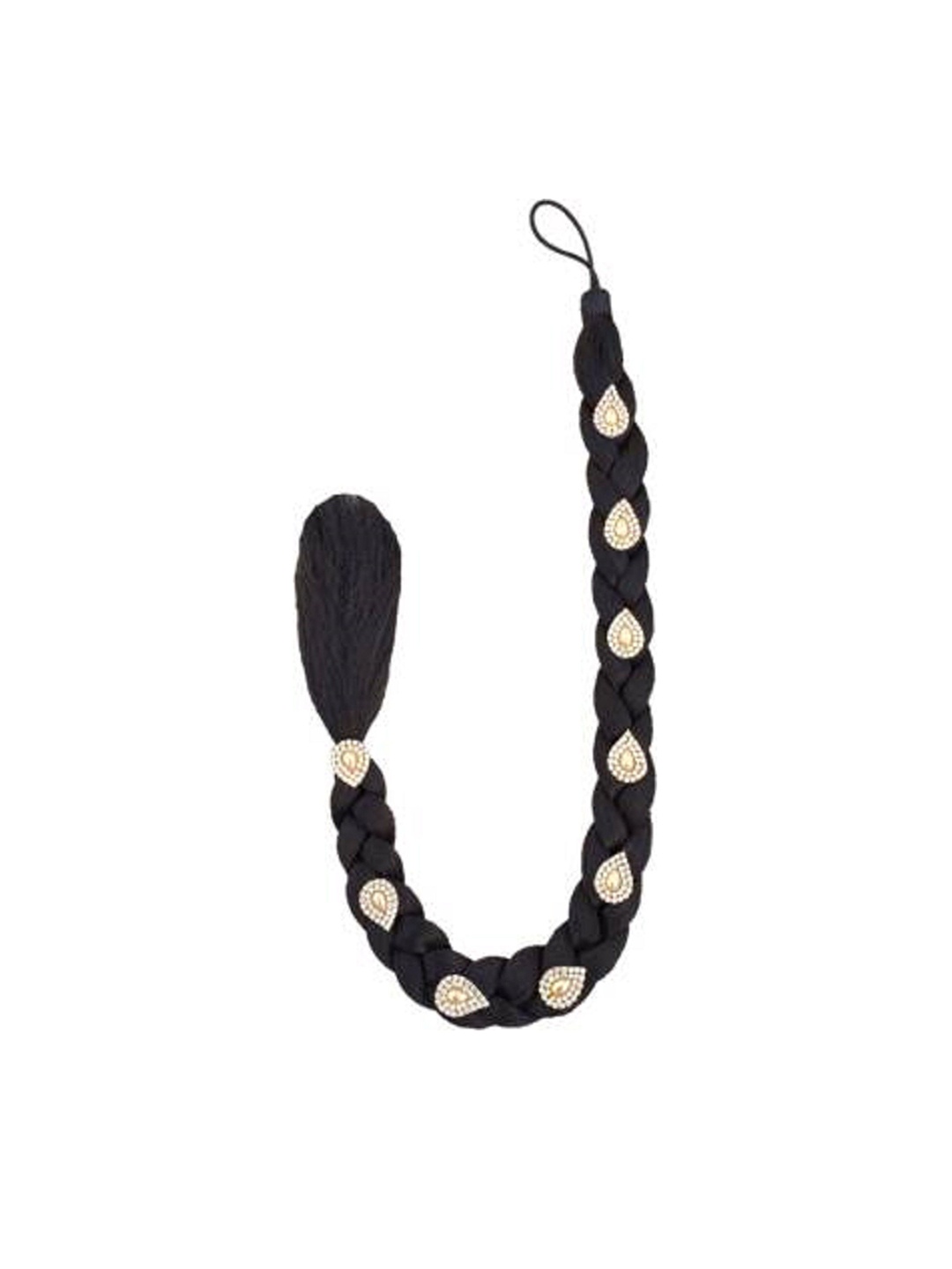 

SHENY Halo Curly Braided Ponytail Hair Extension - Black