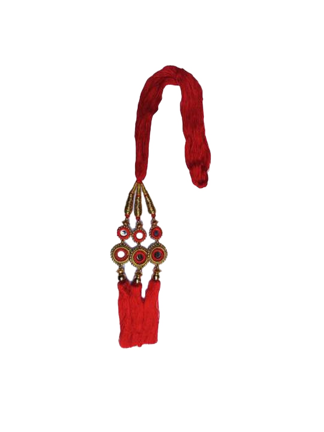 

HAVEREAM Braid Tassels Hair Accessories, Red