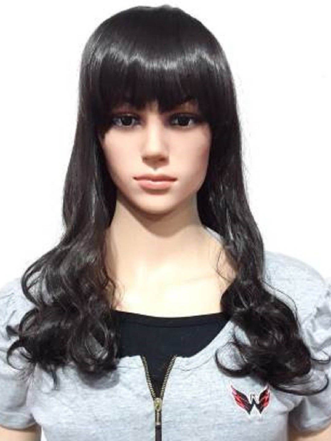 

SHENY Clip-In Curly Toupee Hair Extension - Black - 24 Cm