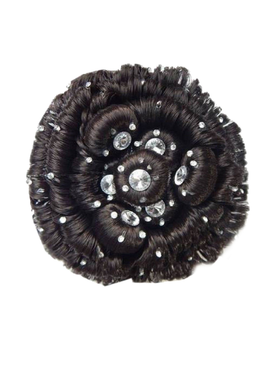 

SHENY Studded Curly Bun Hair Extension - Black - 25 Cm