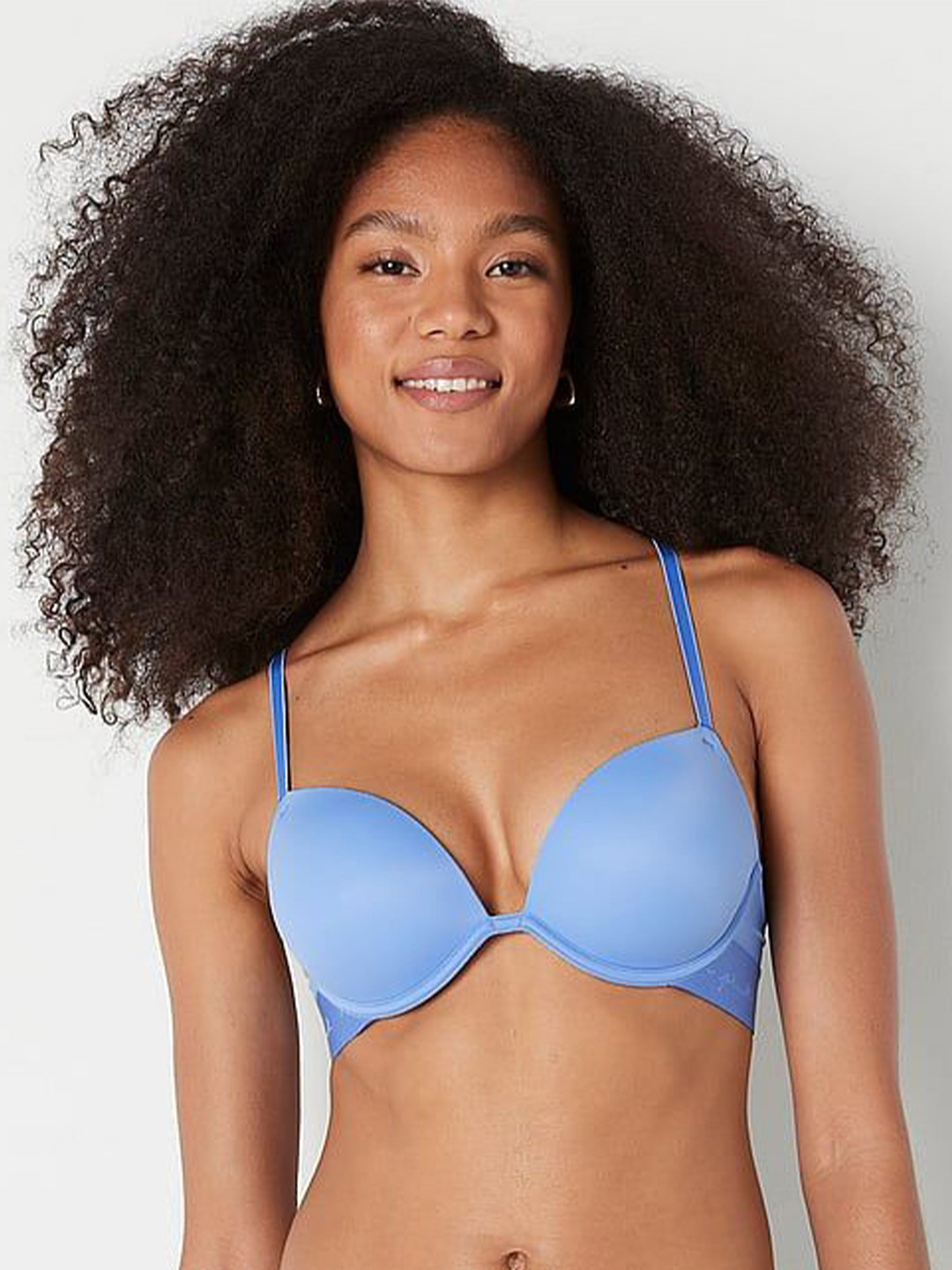 

Victoria's Secret Women Medium Coverage Underwired Heavily Padded Bra, Blue
