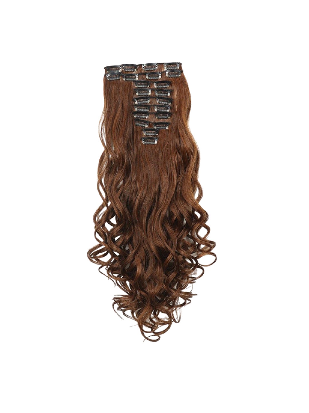 

HAVEREAM Clip-In Wavy Locks Hair Extension- Brown - 24 Inch