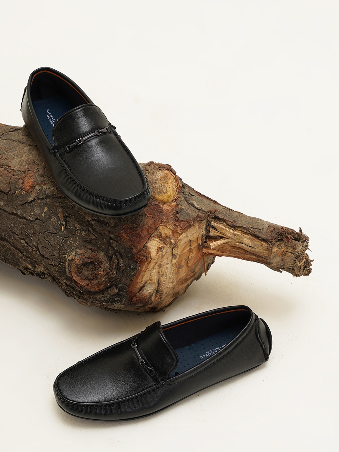 

MICHAEL ANGELO Men Loafers, Black