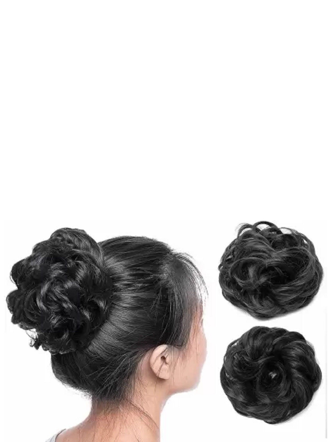 

HAVEREAM Tape-In Bun Curly Hair Extension - Black