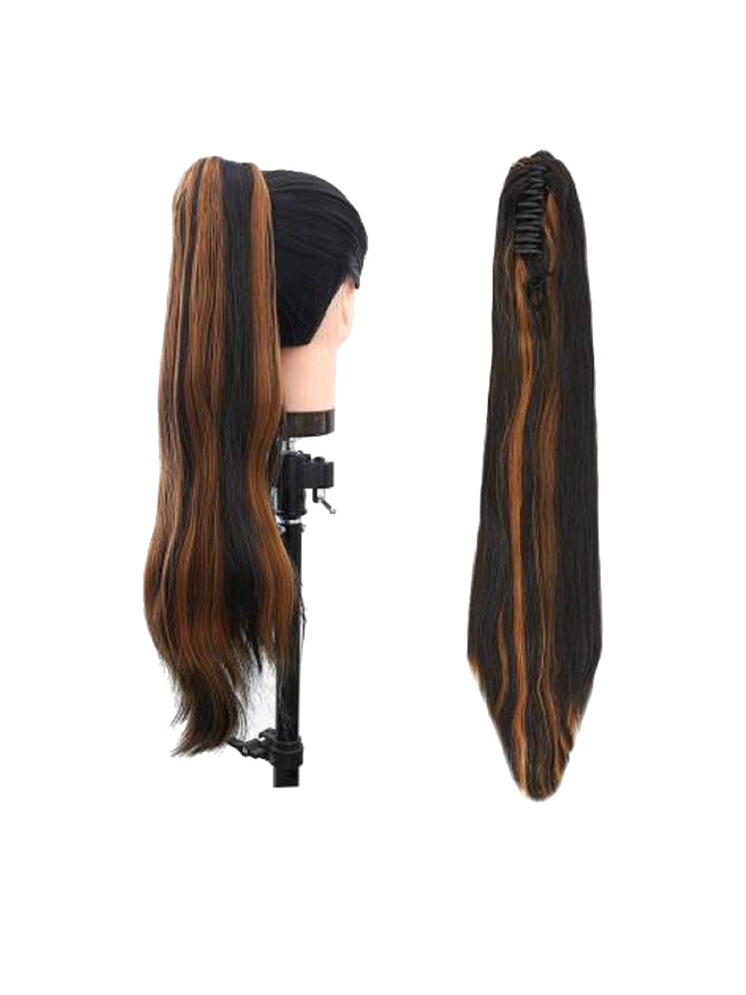 

HAVEREAM Clip-In Waterproof Highlight Wavy Ponytail Hair Extension - Brown - 24 Inch