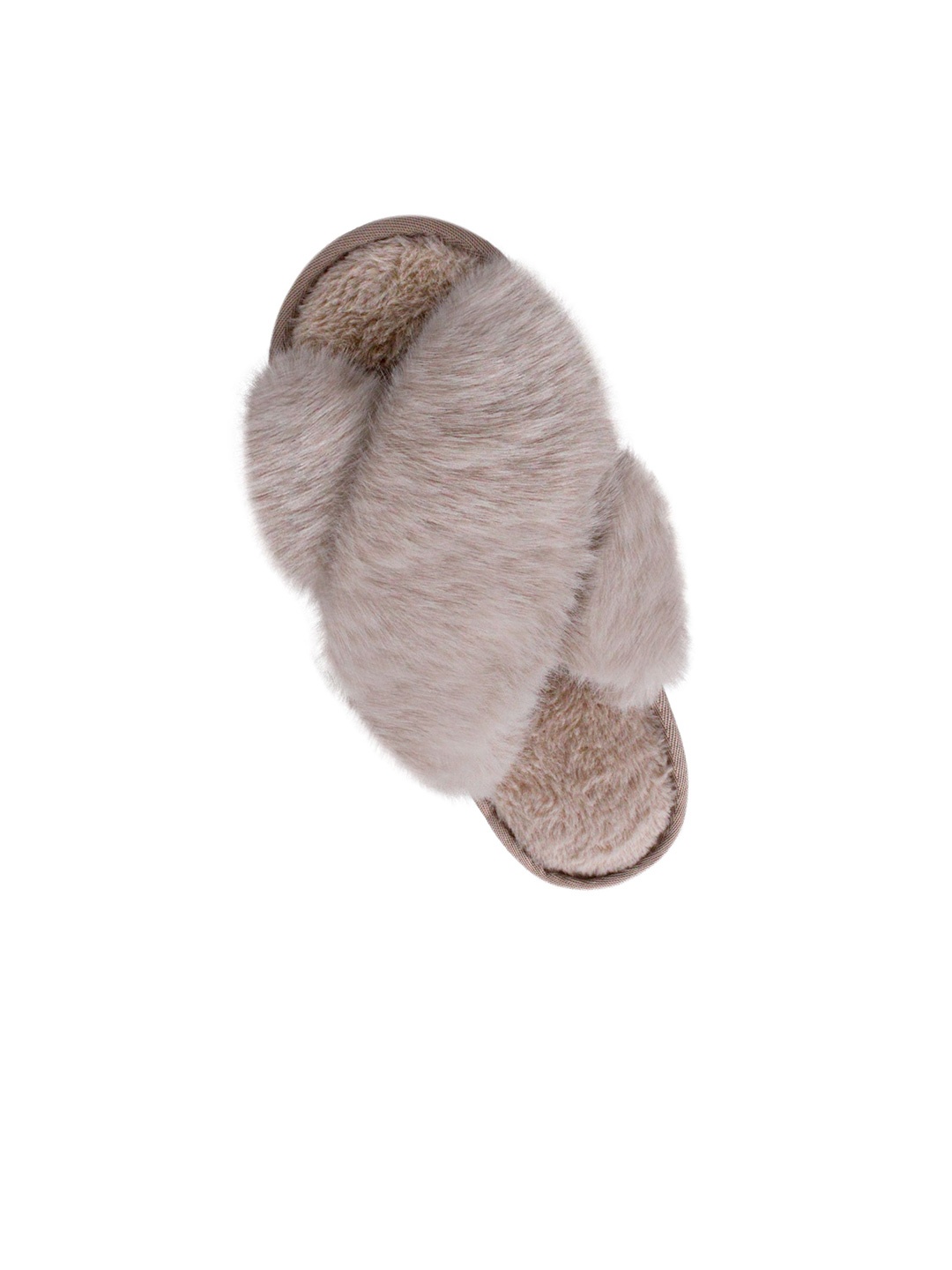 

JENNA Women Fur Winter Room Slippers, Beige