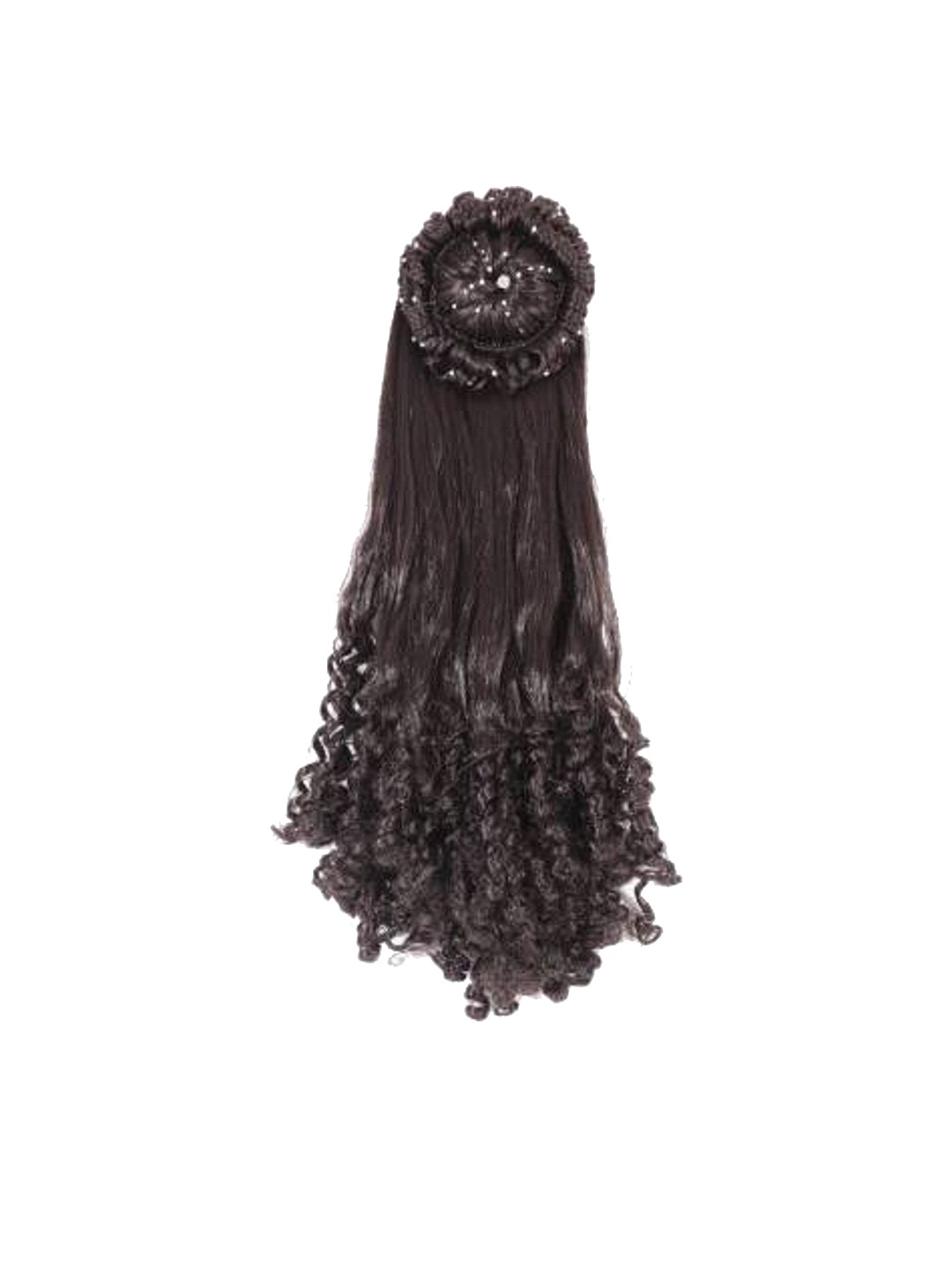 

HAVEREAM Tape-In Curly Bun Hair Extension - Brown - 18 Inch