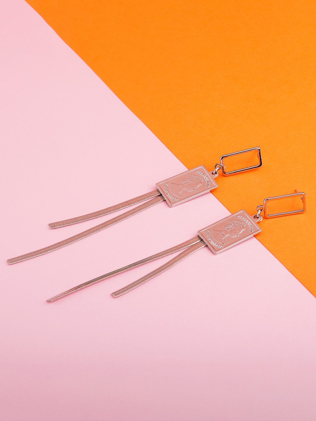 

Silver Shine Contemporary Drop Earrings