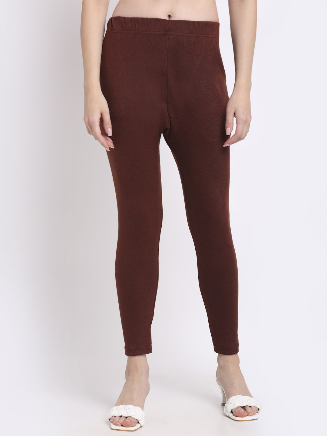 

TAG 7 Ankle-Length Leggings, Brown