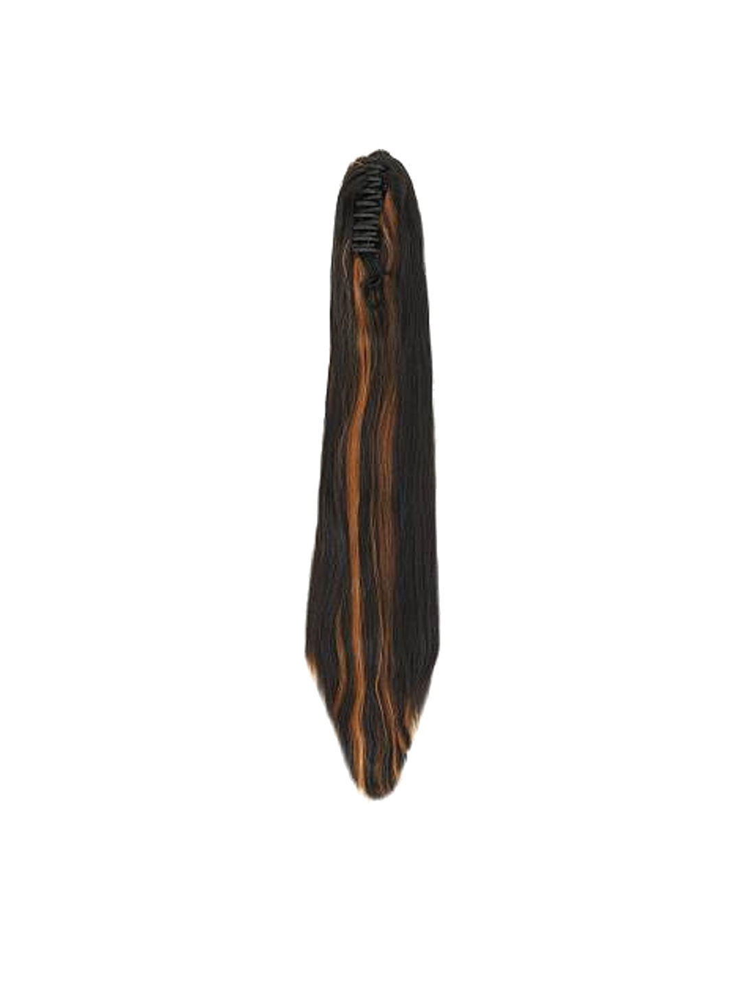 

ABRISH Clip In Ponytail Highlight Straight Hair Extension - Golden Highlight - 24 Inch, Gold