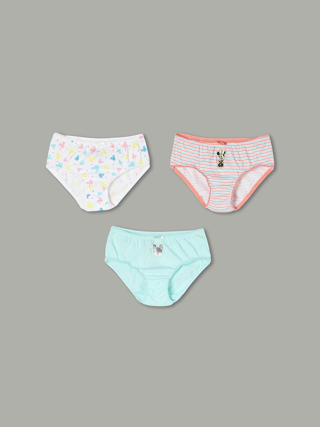 

Fame Forever by Lifestyle Pack of 3 Printed Cotton Basic Briefs, Peach