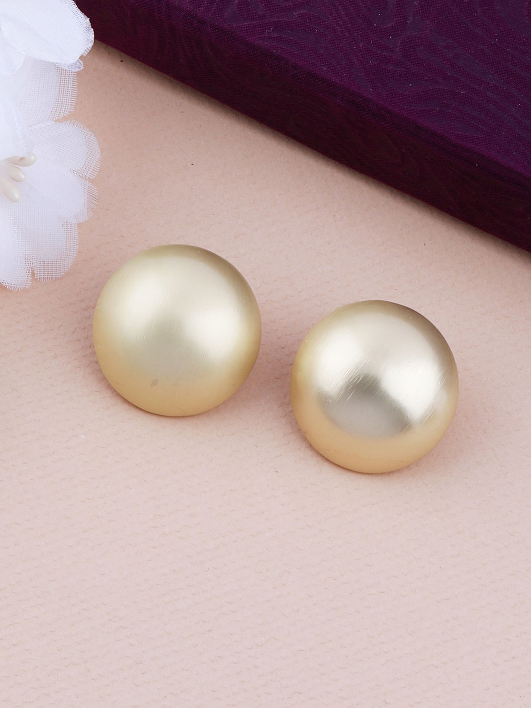 

Silver Shine Gold Polished Contemporary Studs