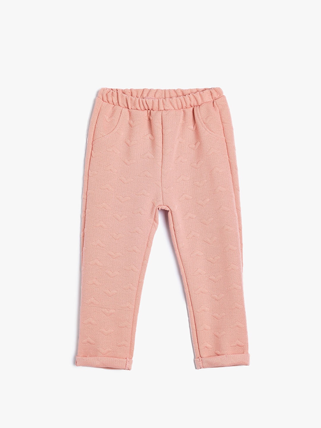 

Koton Girls Regular Fit Solid Track Pants, Peach