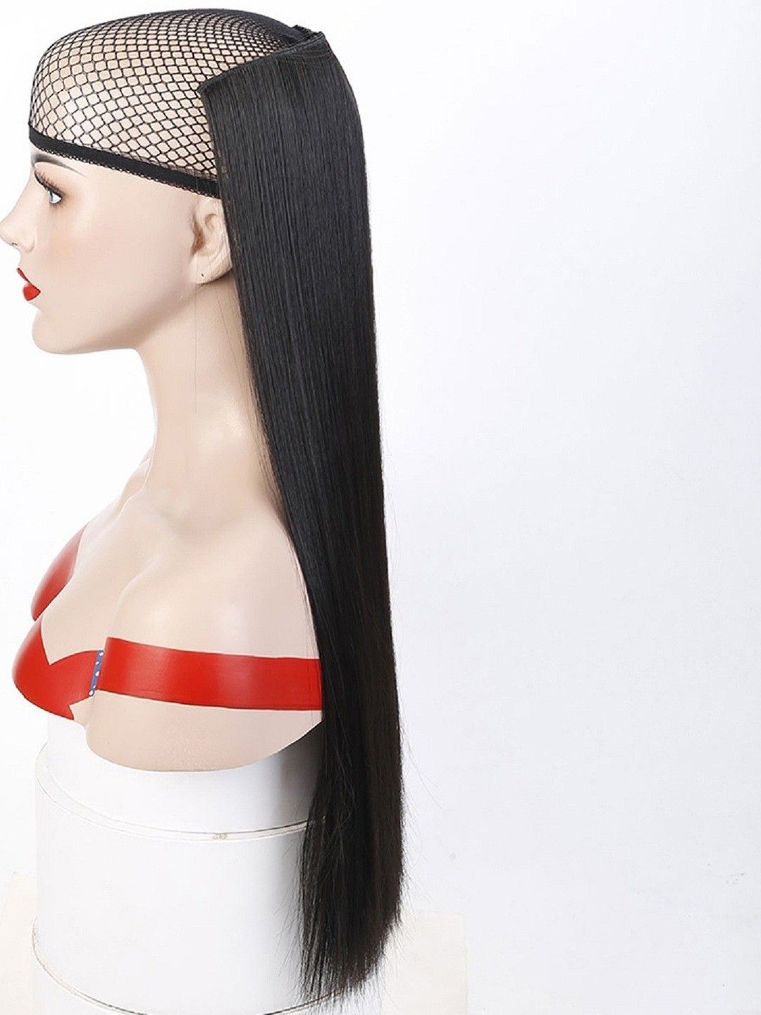 

ABRISH Clip In Straight Locks Hair Extension - 24 Inch - Black