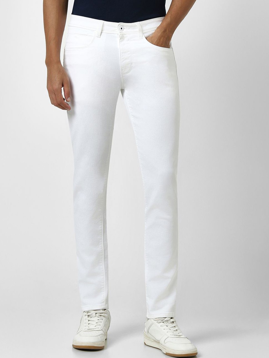

VAN HEUSEN DENIM LABS Men Cotton Mid-Rise Skinny Fit Jeans, White