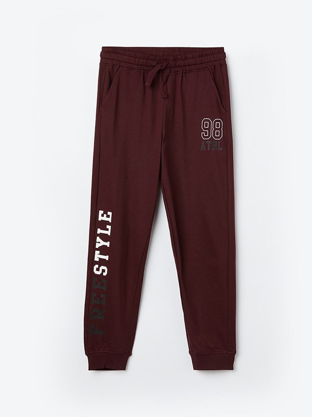 

Fame Forever by Lifestyle Boys Printed Joggers, Brown