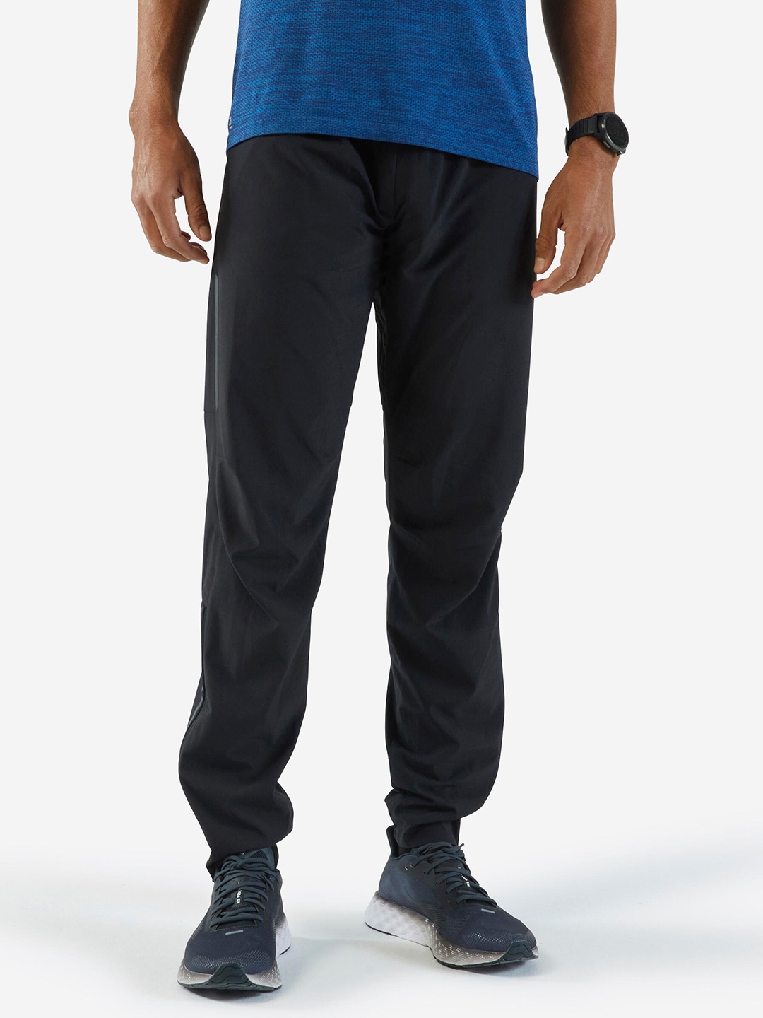 

KIPRUN By Decathlon Men Breathable Track Pants, Black