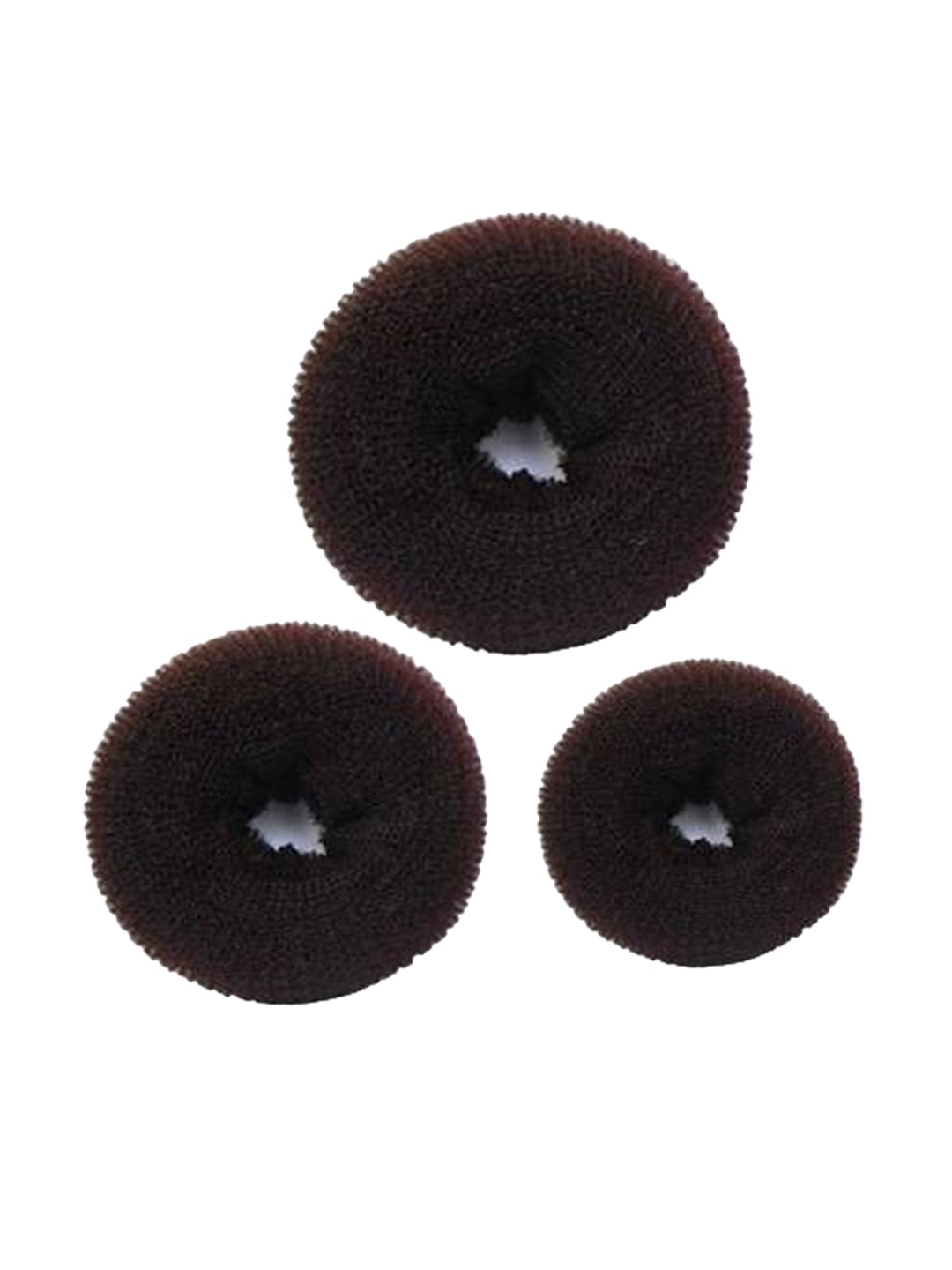 

HAVEREAM Set Of 3 French Twist Donut Bun, Black