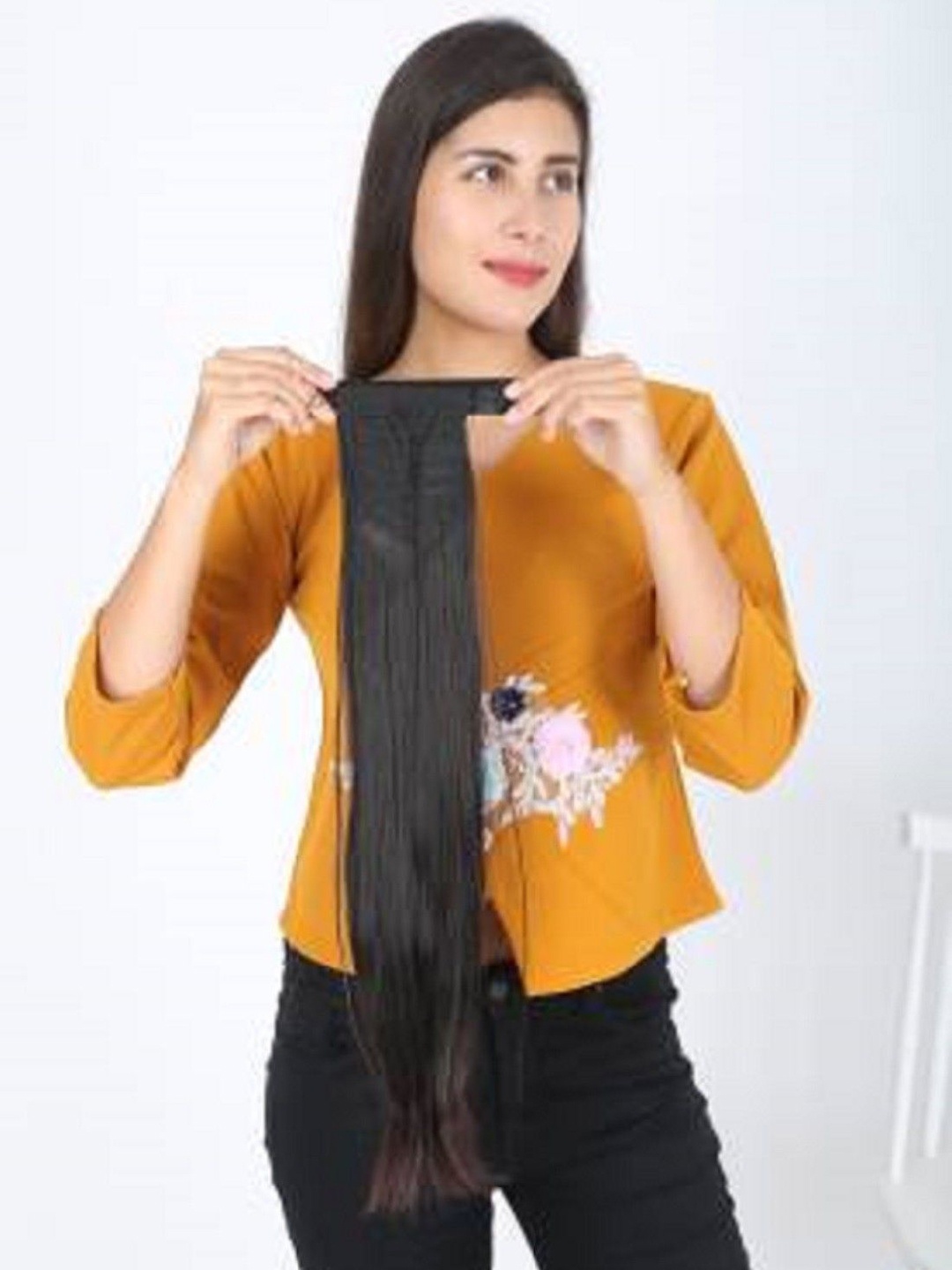 

HAVEREAM Clip-In Waterproof Straight Ponytail Hair Extension - Black - 24 Inch