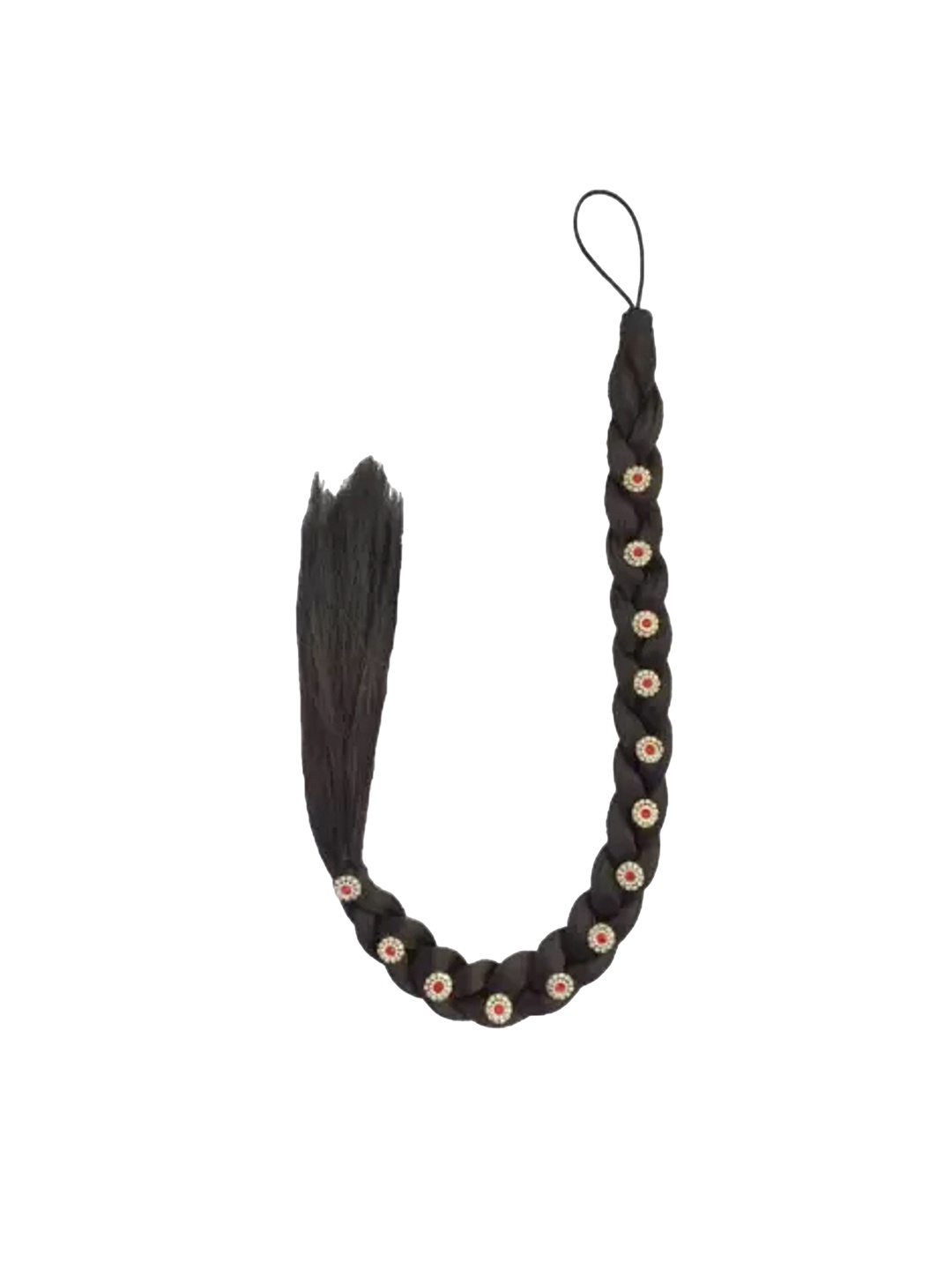 

HAVEREAM Embellished Hair Braid Extension - Black