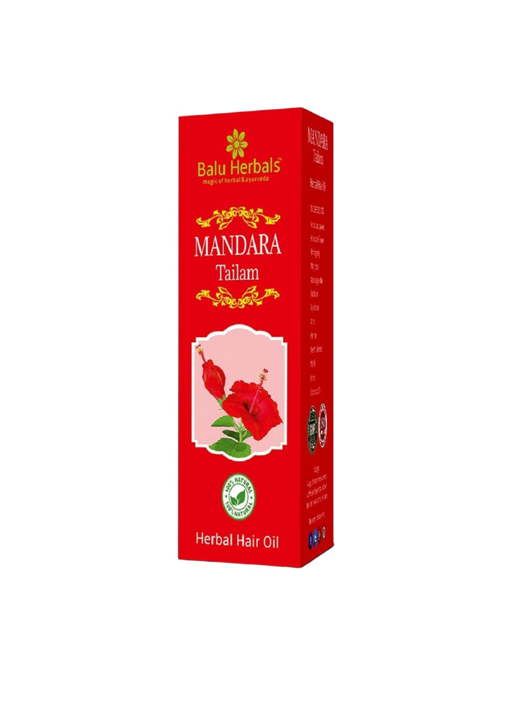 

BALU HERBALS Mandara Thailam - 500 ml, Red