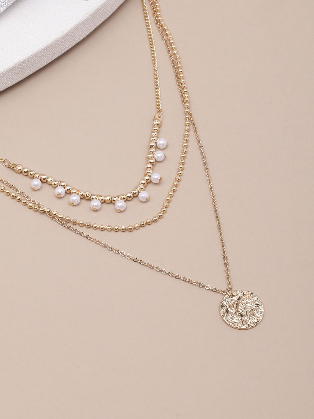 

KPOP Brass Gold-Plated Layered Necklace