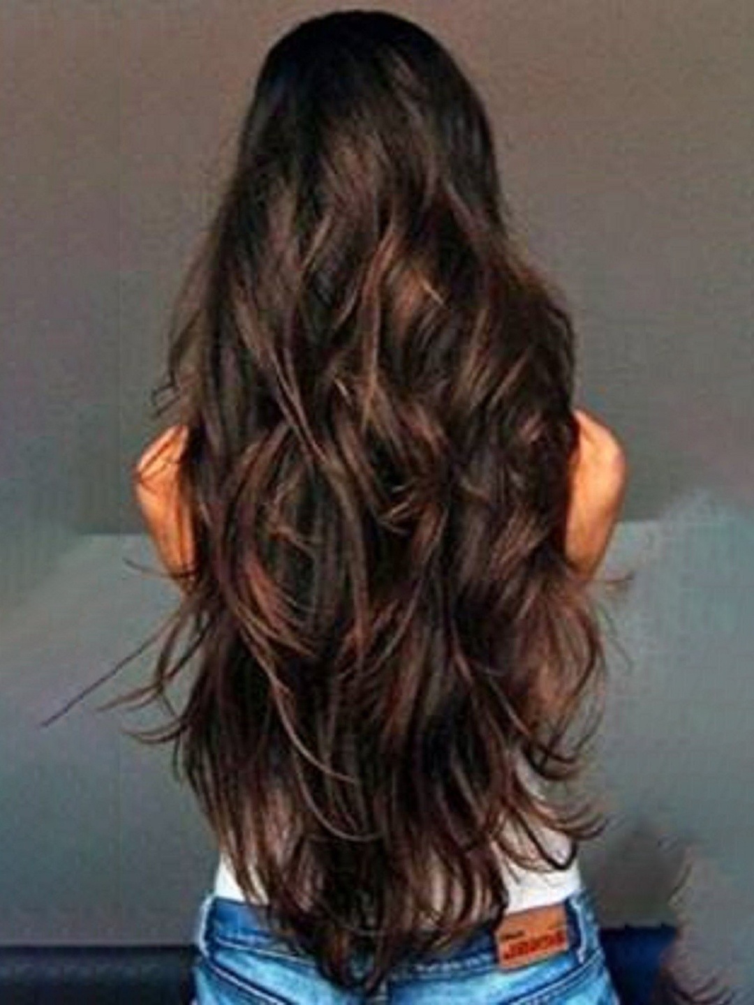 

HAVEREAM Clip In Locks Wavy Hair Extension - Brown - 24 Inch