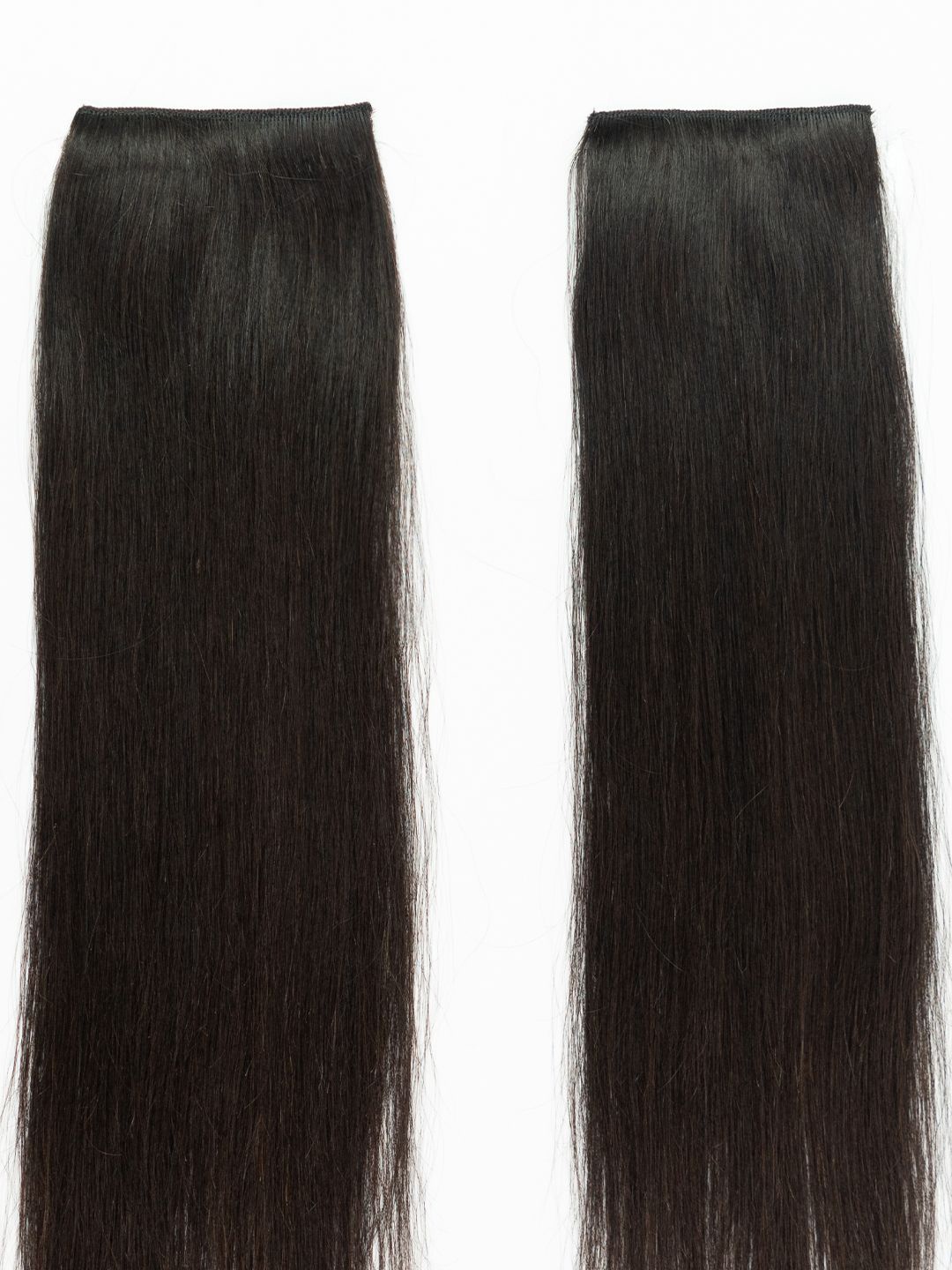 

GEMERIA HAIR Set of 2 Clip-In Straight Locks Hair Extension - Natural Black Brown