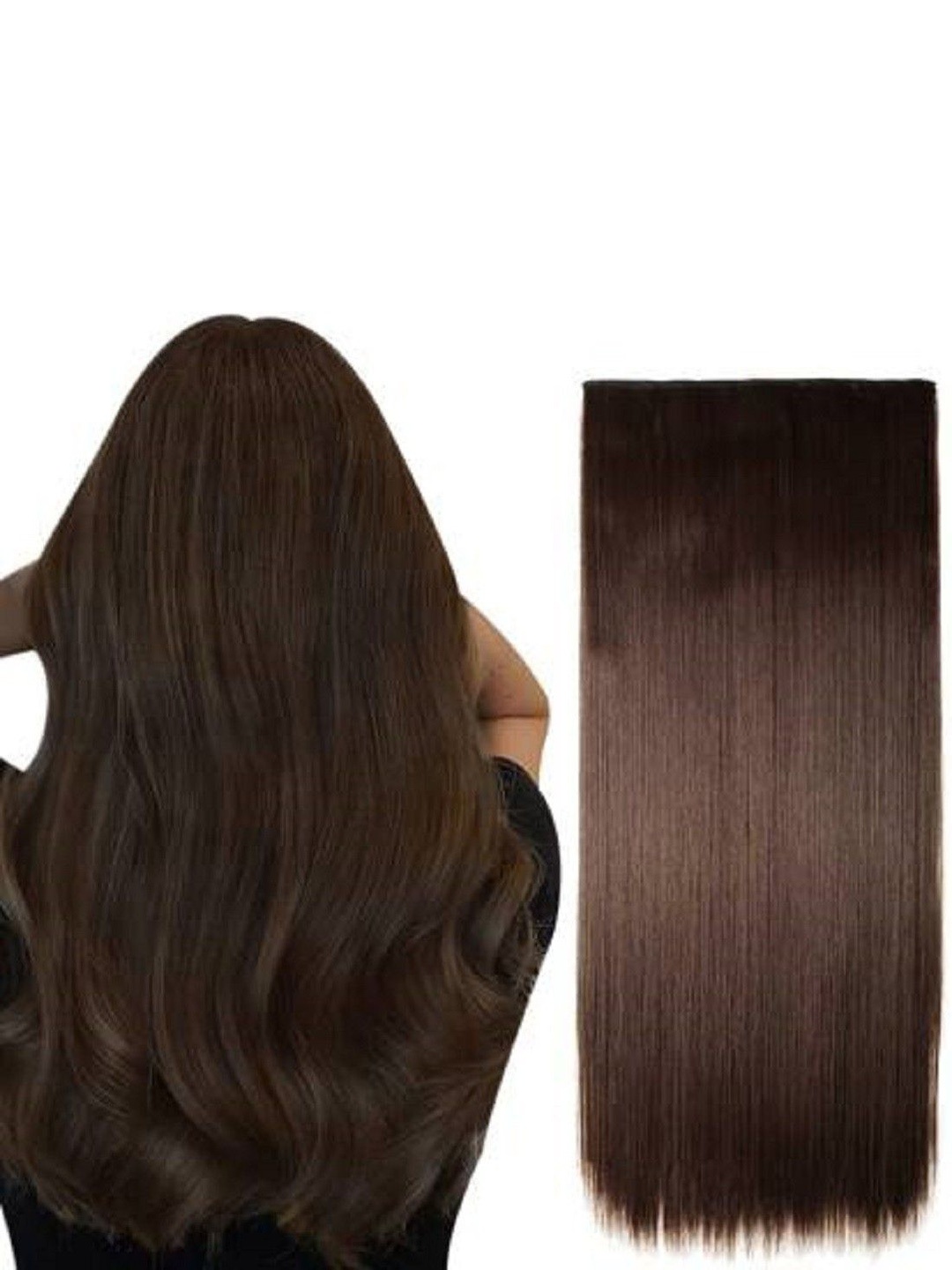 

HAVEREAM Clip-In Ponytail Straight Hair Extension - Brown