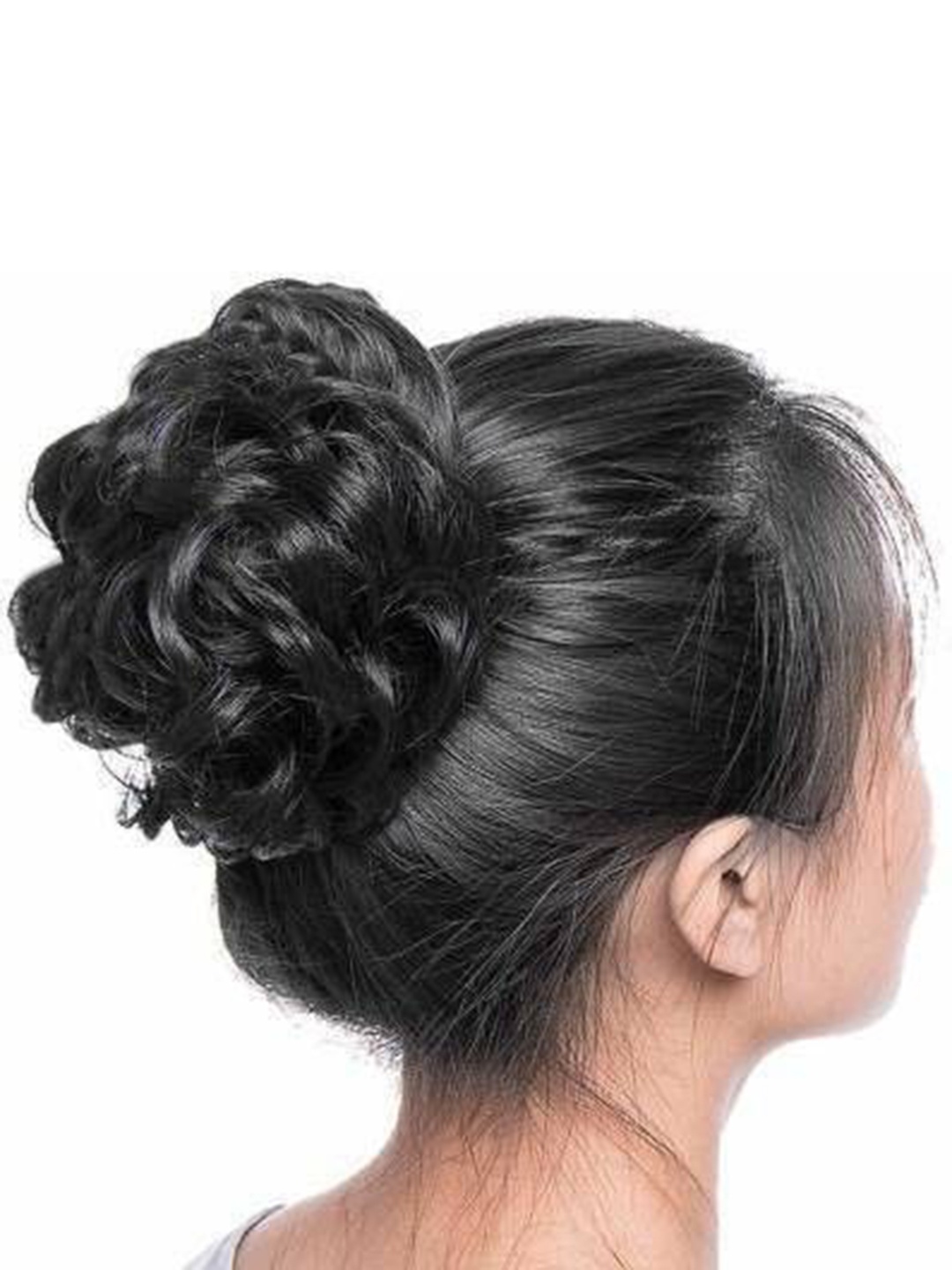 

HAVEREAM Halo Messy Bun Hair Extension - Black - 10 Inch