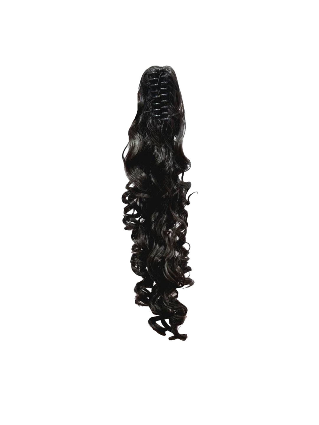 

HAVEREAM Clip In Wavy Claw Ponytail Hair Extension - Black - 19 Inch