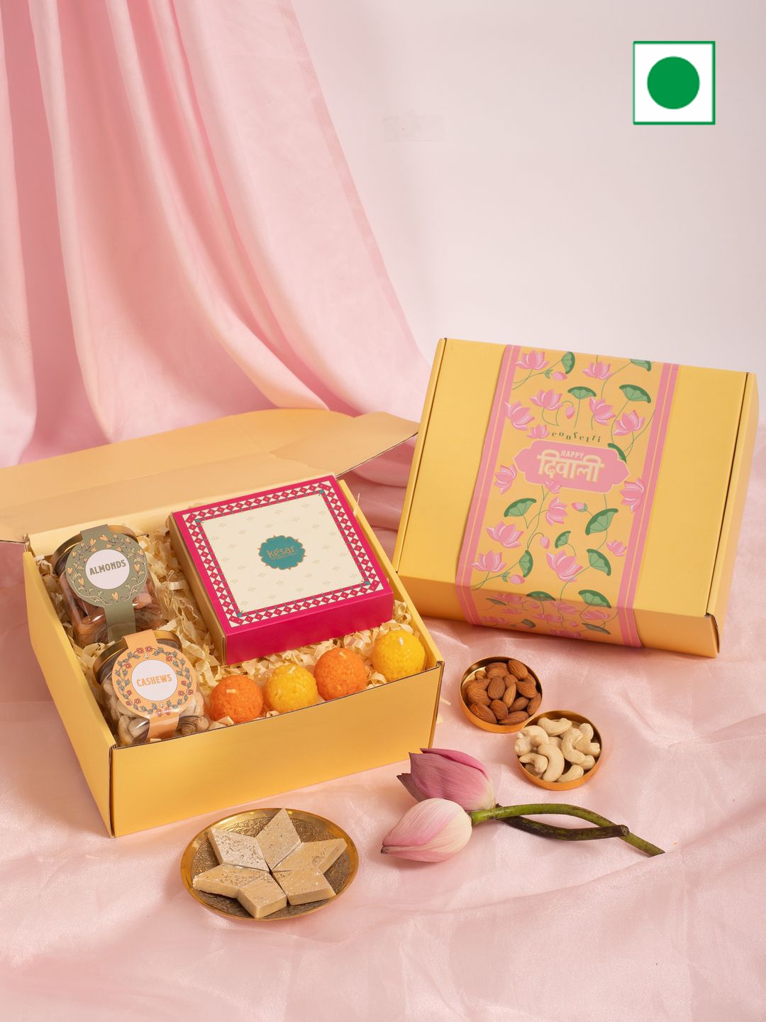 

Confetti Gifts Set Of 5 Assorted Diwali Gifts, Brown