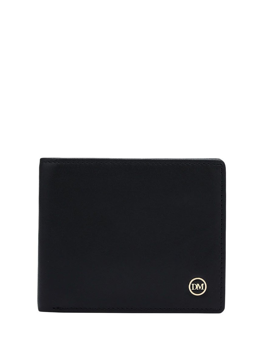 

Da Milano Men Leather Two Fold Wallet, Black