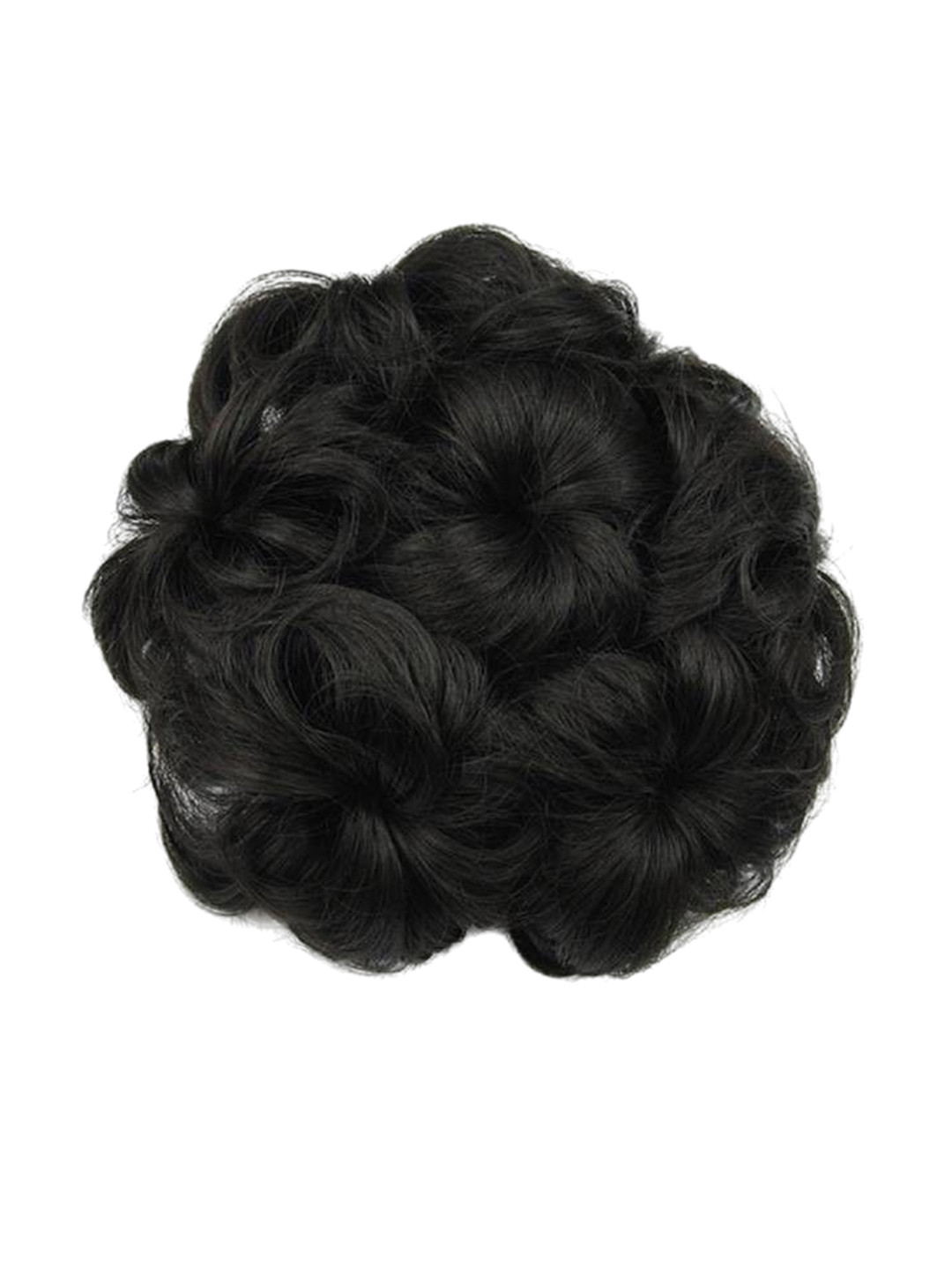 

ABRISH Tape In Bun Curly Hair Extension - Natural Black - 10 Inch